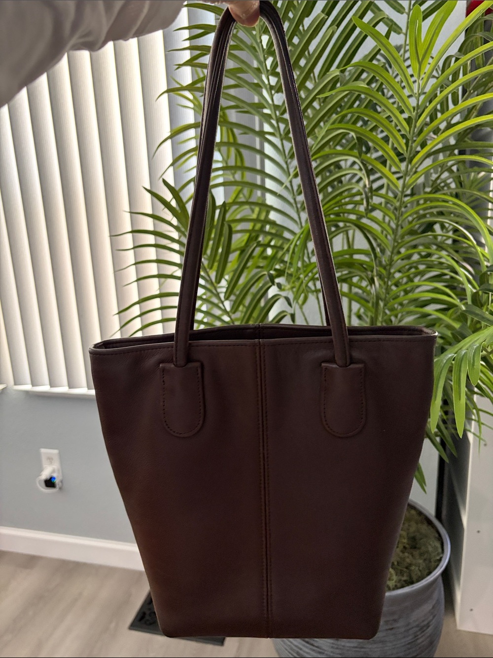 Coach Leather Lunch Tote Bag